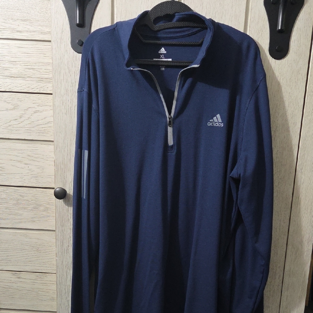 Adidas Dark Blue Half-Zip Top